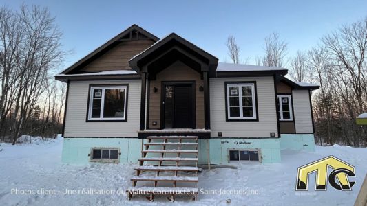 Façade en hiver
