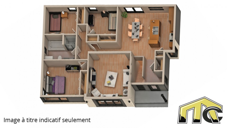 Maison contemporaine 3 chambres