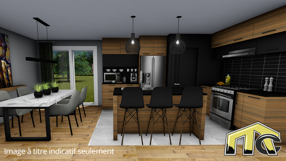 Maison usinée 2 chambres cuisine