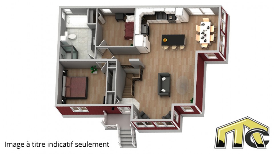 albatros classique 2 chambres plan